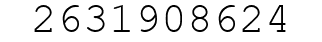 Number 2631908624.