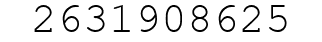 Number 2631908625.
