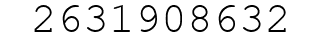 Number 2631908632.