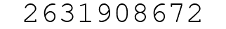 Number 2631908672.