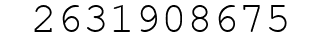 Number 2631908675.