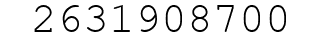 Number 2631908700.
