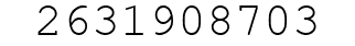 Number 2631908703.