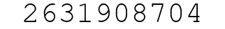 Number 2631908704.