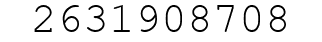 Number 2631908708.