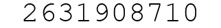 Number 2631908710.