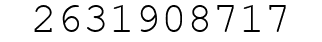 Number 2631908717.