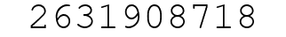 Number 2631908718.