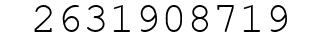 Number 2631908719.