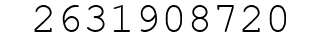Number 2631908720.