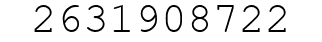 Number 2631908722.
