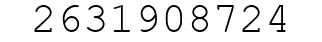 Number 2631908724.