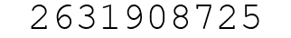 Number 2631908725.