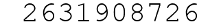 Number 2631908726.