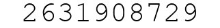 Number 2631908729.