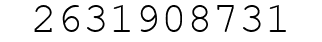 Number 2631908731.