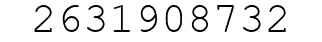 Number 2631908732.