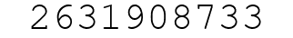 Number 2631908733.