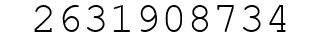 Number 2631908734.