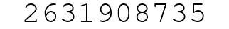 Number 2631908735.