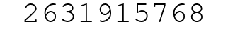 Number 2631915768.