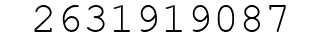 Number 2631919087.