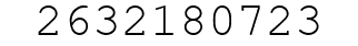Number 2632180723.
