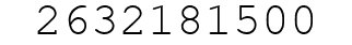 Number 2632181500.