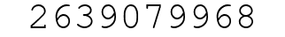 Number 2639079968.