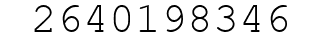 Number 2640198346.