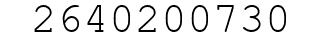 Number 2640200730.
