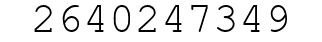 Number 2640247349.
