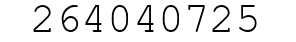 Number 264040725.