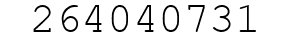 Number 264040731.
