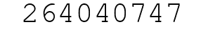 Number 264040747.