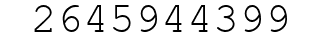 Number 2645944399.