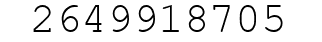 Number 2649918705.