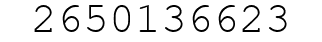Number 2650136623.