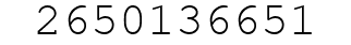 Number 2650136651.