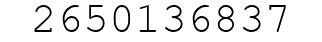 Number 2650136837.
