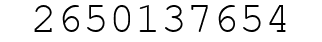 Number 2650137654.