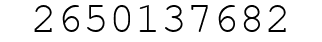 Number 2650137682.