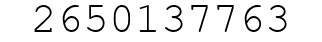 Number 2650137763.
