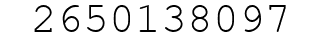 Number 2650138097.