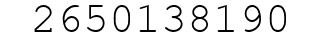 Number 2650138190.