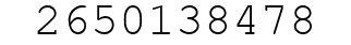 Number 2650138478.