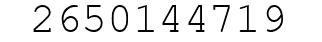 Number 2650144719.