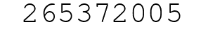 Number 265372005.
