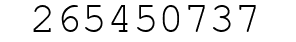 Number 265450737.