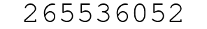 Number 265536052.